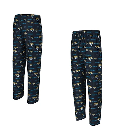 Concepts Sport Men's Black Jacksonville Jaguars Mosaic All Over Print Pants