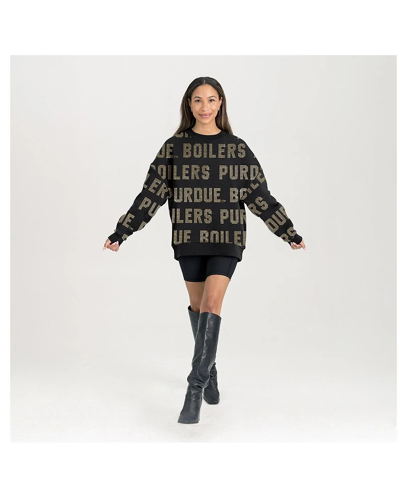 Gameday Couture Women's Black Purdue Boilermakers Hype Era Sweatshirt