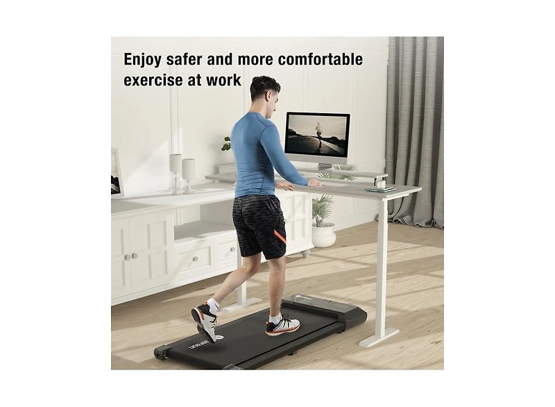 Deerrun 14.96 31.50 inches 1.2 HorsePower 2.5MPH-4KPH Walk Pad 250LBS Max weight capacity