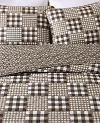 Eddie Bauer Gingham Patchwork Cotton Reversible -Pc. Quilt Set