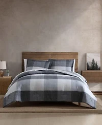 Eddie Bauer Oversized Plaid Reversible Comforter Set