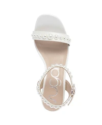 Sugar Women's Vallentina Pearl Block Heel Dress Sandals