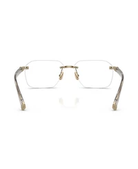 Brunello Cucinelli Men's Square Tyler Eyeglasses, BC1011T