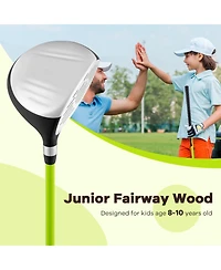 Skonyon 34 Inch 165CC Junior #3 Fairway Wood Golf Club with Fiberglass Shaft for Kids Ages 8-10