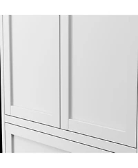Casainc 72" Pantry Cabinet with 2 Drawers, Freestanding Storage with Adjustable Shelves for Kitchen, Pantry, Dining