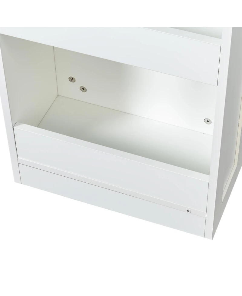 sumyeg 7-Tier Multi-Functional Pull-Out Storage Shelf, Single-Sided Open Cabinet for Kitchen, Living Room, or Narrow Spaces