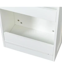 sumyeg 7-Tier Multi-Functional Pull-Out Storage Shelf, Single-Sided Open Cabinet for Kitchen, Living Room, or Narrow Spaces