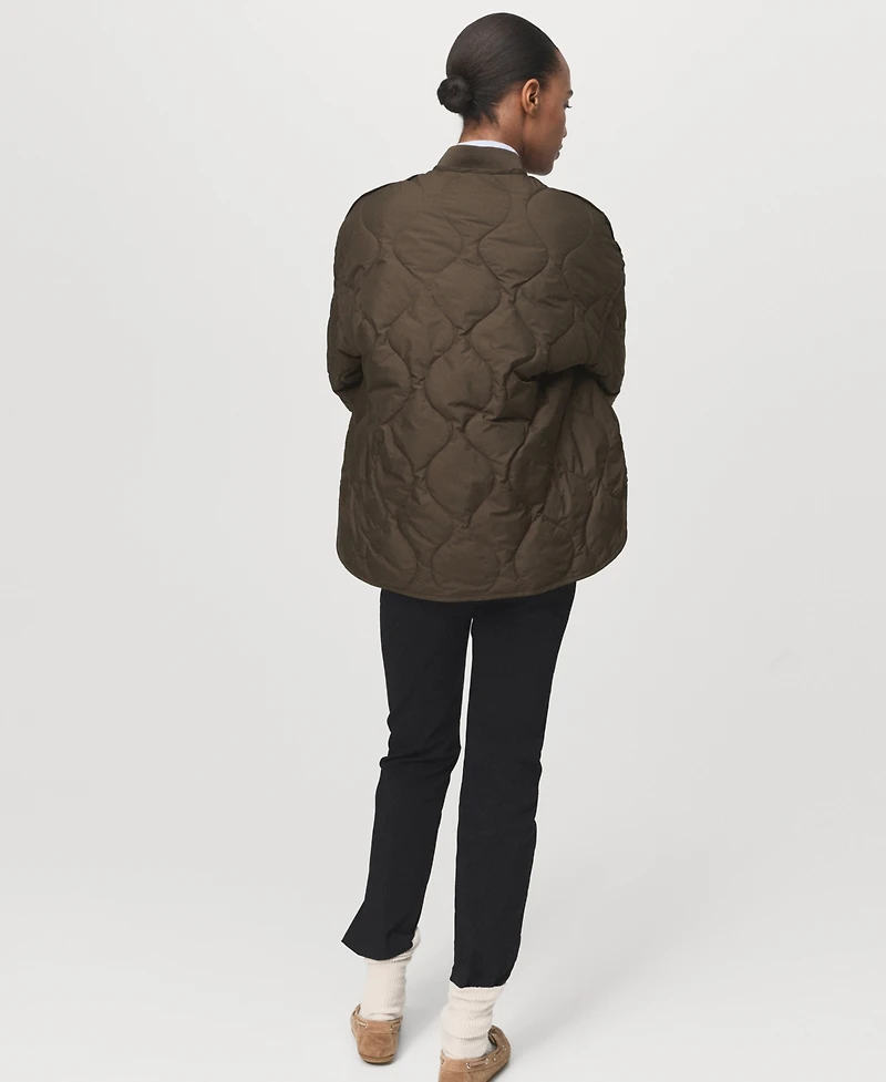 Mango Women's Oversize Quilted Anorak