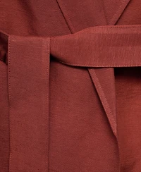 Mango Women's Belted Linen Suit Vest