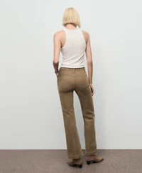 Mango Women's Corduroy Flared Jeans