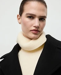 Mango Women's Oversized Short Wool Coat