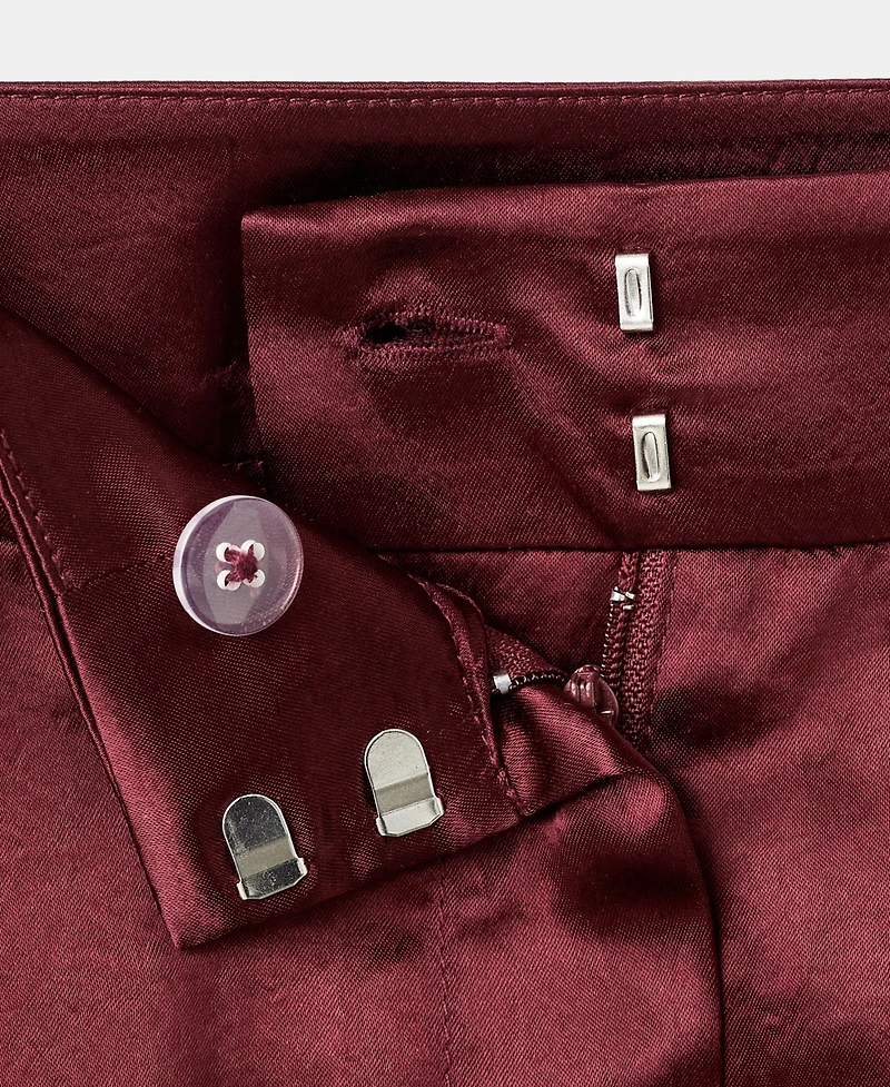 Mango Women's Satin Wide-Leg Pants