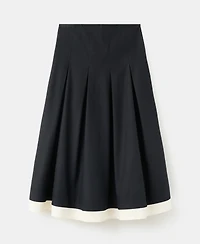 Mango Women's Combined Pleated Skirt