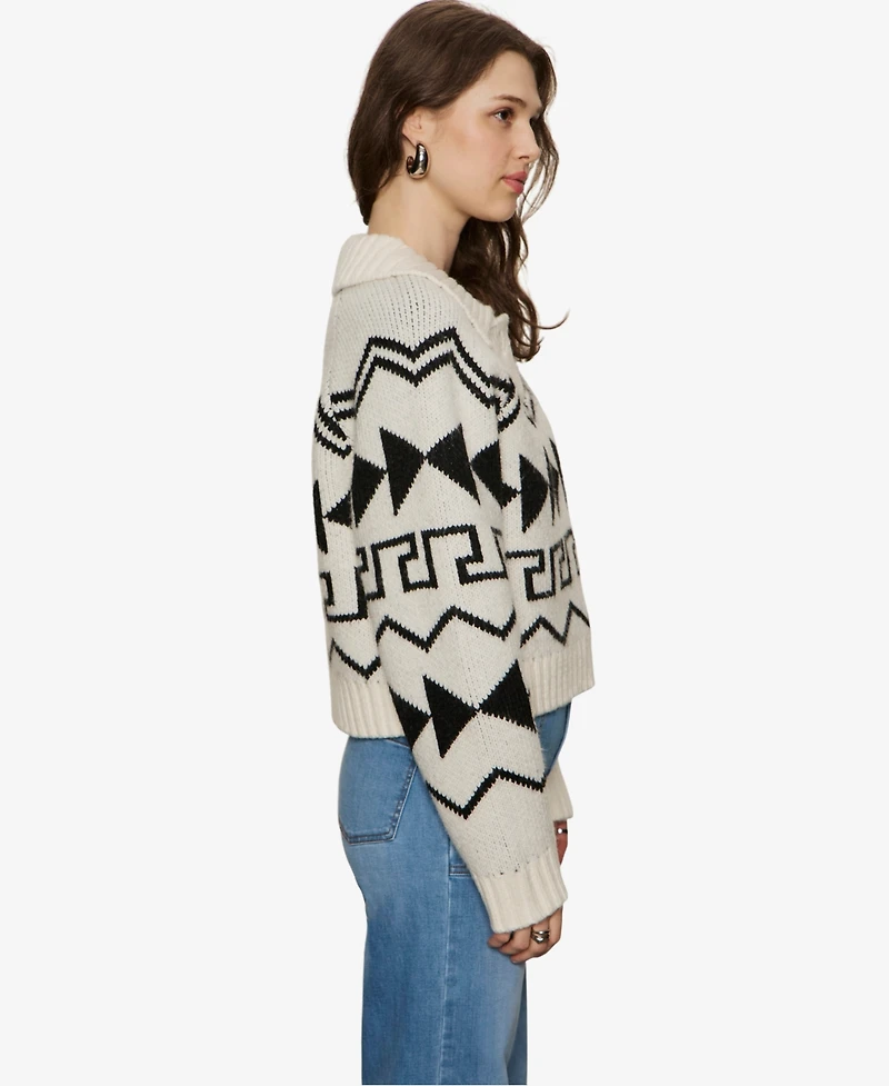Sanctuary Women's Below Zero Fair isle Popover Sweater