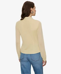 Sanctuary Women's Fitted Mesh Button Down Shirt