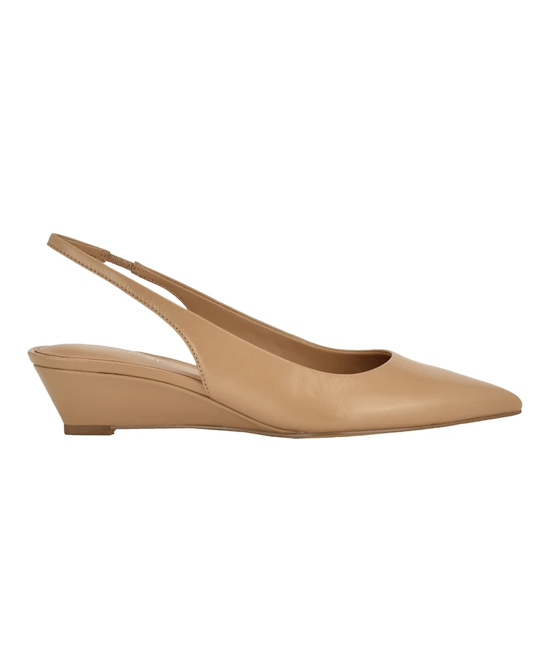 Calvin Klein Women's Mavalyn Tapered Low Wedge Slingback Pumps
