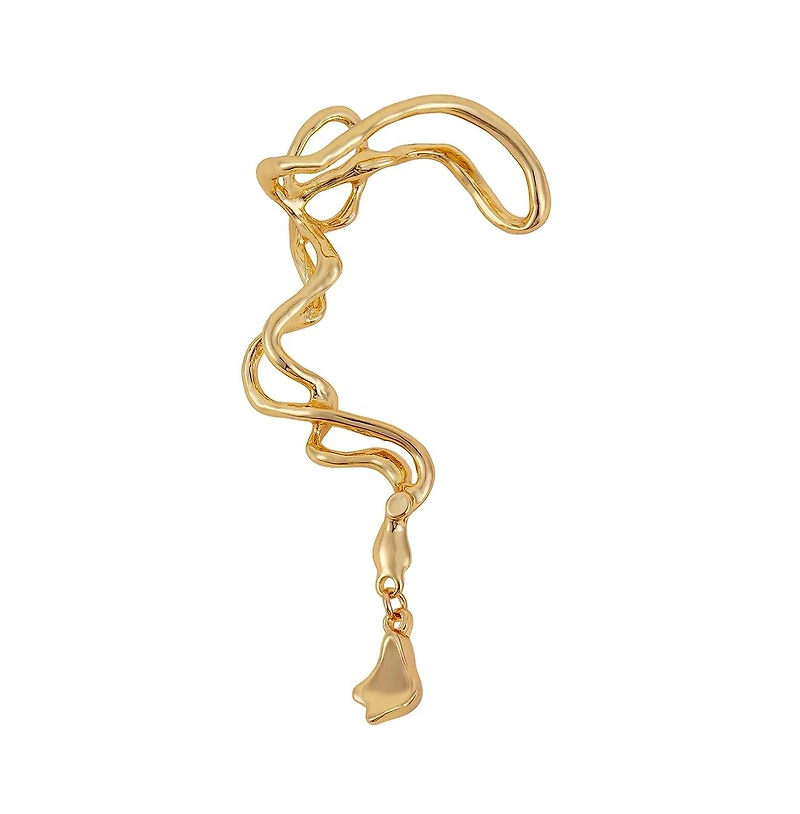 Women's The Tangle-Drop Cuff Earrings - California Gold