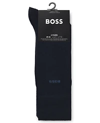 Hugo Boss Men's 2-Pack Regular Length Solid Socks