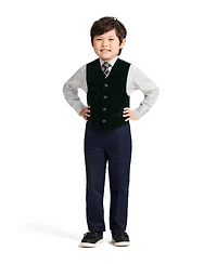 Nautica Boys 2T-7 4-Piece Shirt, Tie, Vest and Pants Set