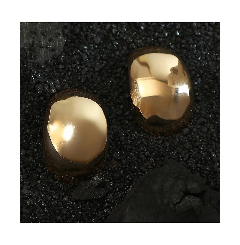 Women's The Lamella Hoop Earrings - California Gold