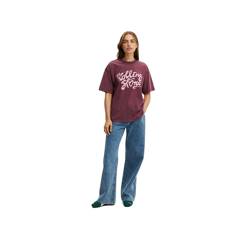 Cotton On Women's The Lcn Music Boxy Graphic Tee