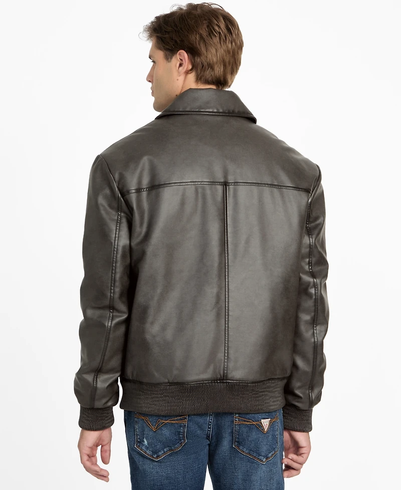 Guess Men's Vintage Long-Sleeve Jacket