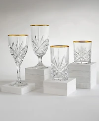 Godinger Dublin Gold Goblets, Set of 4