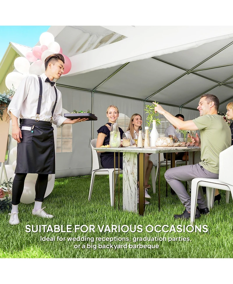 Outsunny 19.5' x 39' Heavy Duty Party Tent with 2 Doors and 20 Windows