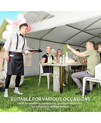 Outsunny 19.5' x 39' Heavy Duty Party Tent with 2 Doors and 20 Windows