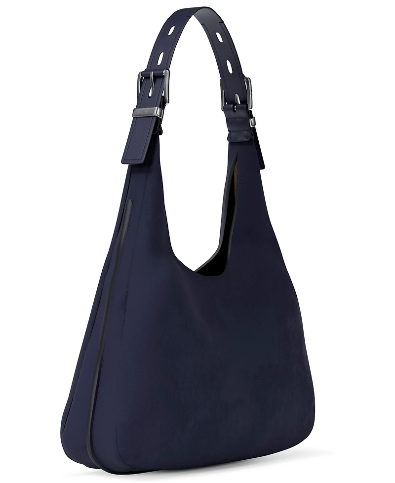 Michael Kors Women's Nolita Large Nubuck Hobo Shoulder Bag