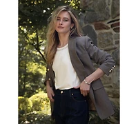 CeCe Women's Embellished Sleeveless Sweater