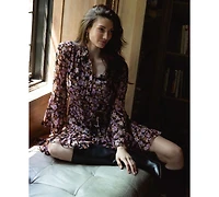 CeCe Women's Tiered Shirt Dress