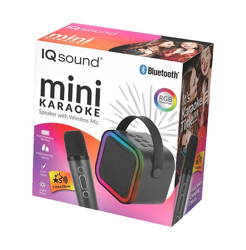 Supersonic Mini Bluetooth Rgb Speaker – Wireless Microphone