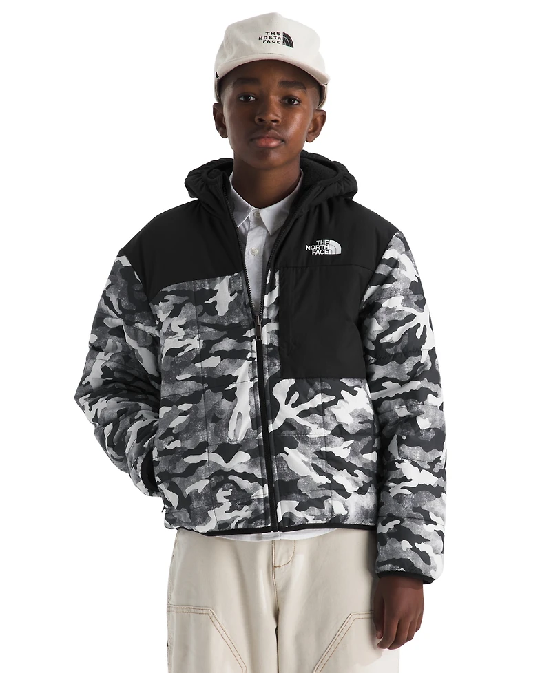The North Face Boys 6-20 Reversible Shasta Full Zip Hooded Printed Jacket