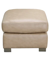 Stacia 33" Leather Fully Padded Bench Ottoman