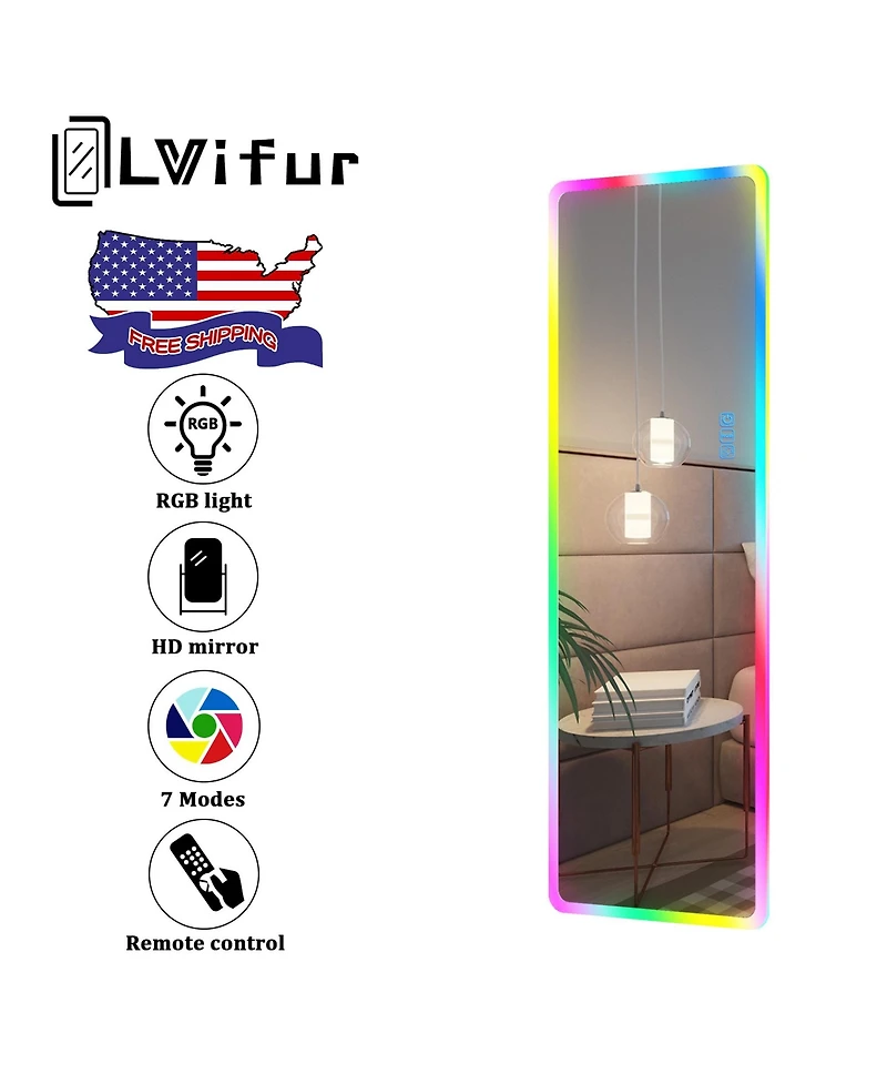 Vlsrka Rgb Led Full Length Mirror