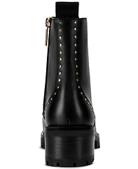 Karl Lagerfeld Paris Prue Lace-Up Combat Booties