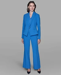 Karl Lagerfeld Paris Women's Cropped One Button Jacket