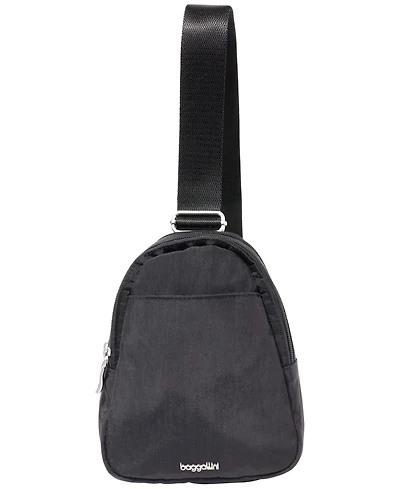 Baggallini Mini Double Zip Sling Bag