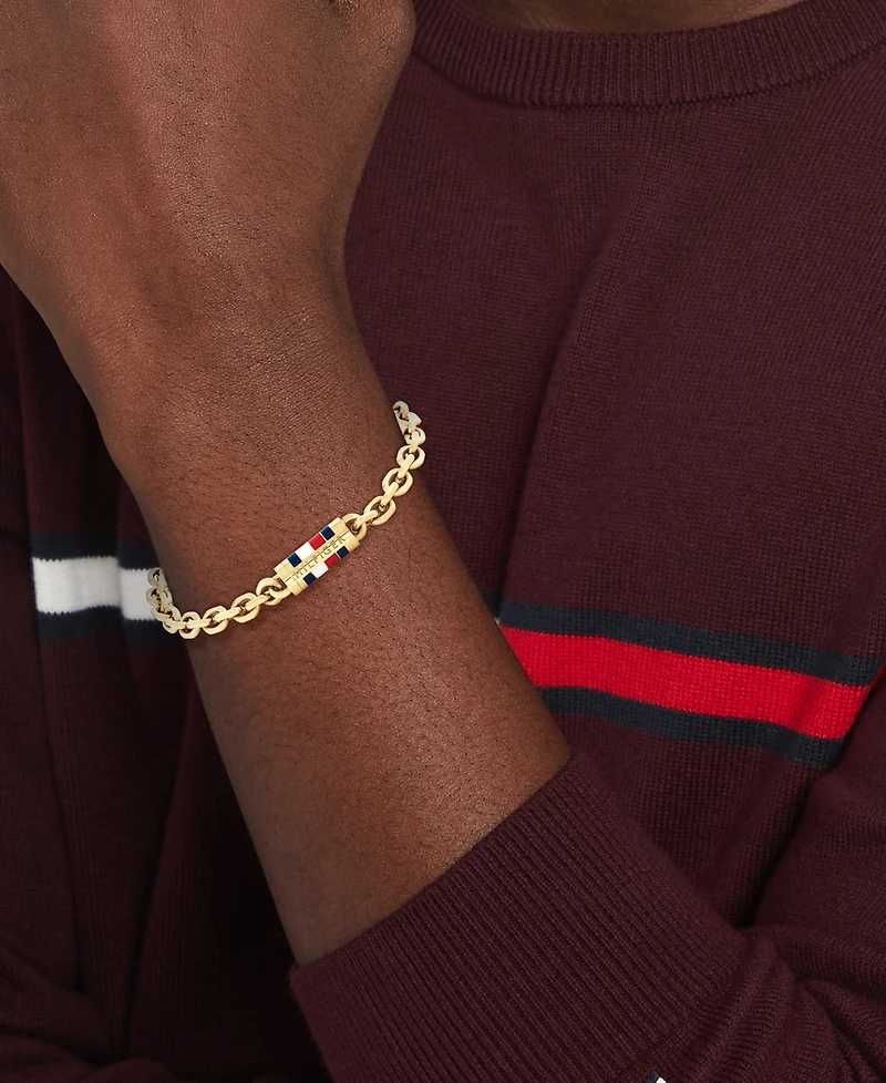 Tommy Hilfiger Men's Gold-Plated Stainless Steel Bracelet