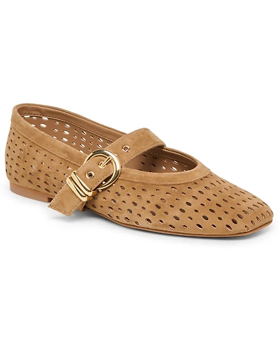 Dolce Vita Women's Mikel Perforated Buckle Mary Jane Flats