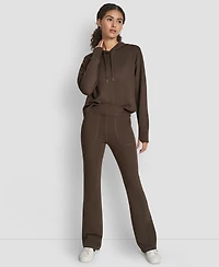 Dkny Women's Thermal High Waist Flare Pants