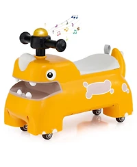 Sugift Toddler Ride on Toy Walking Sliding Car with Lights and Music