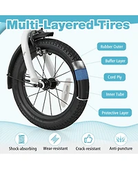 Sugift 14-Inch Kids Bike for 3-5 Years Old Children Bicycle with Training Wheels