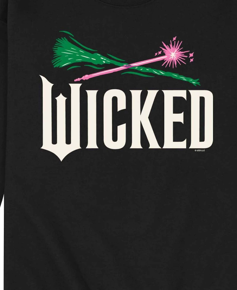 Airwaves Men's Wicked Part 2 Broom and Wand Logo Long-Sleeve Sweatshirt