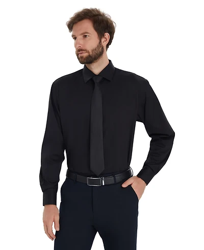 Alfani Men's Solid Regular-Fit Dress Shirt, Macy's Exclusive
