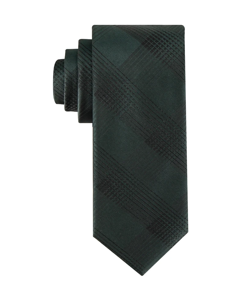 Calvin Klein Men's Evelyn Lurex Plaid Tie