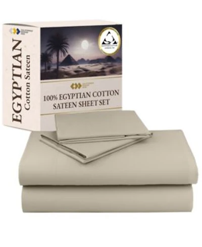 100 Egyptian Cotton Sheets Full Sateen Set. These Luxury Bed Sheets Set Bear The Official Gold Seal Of Authenticity From Egyptian Cotton Association.