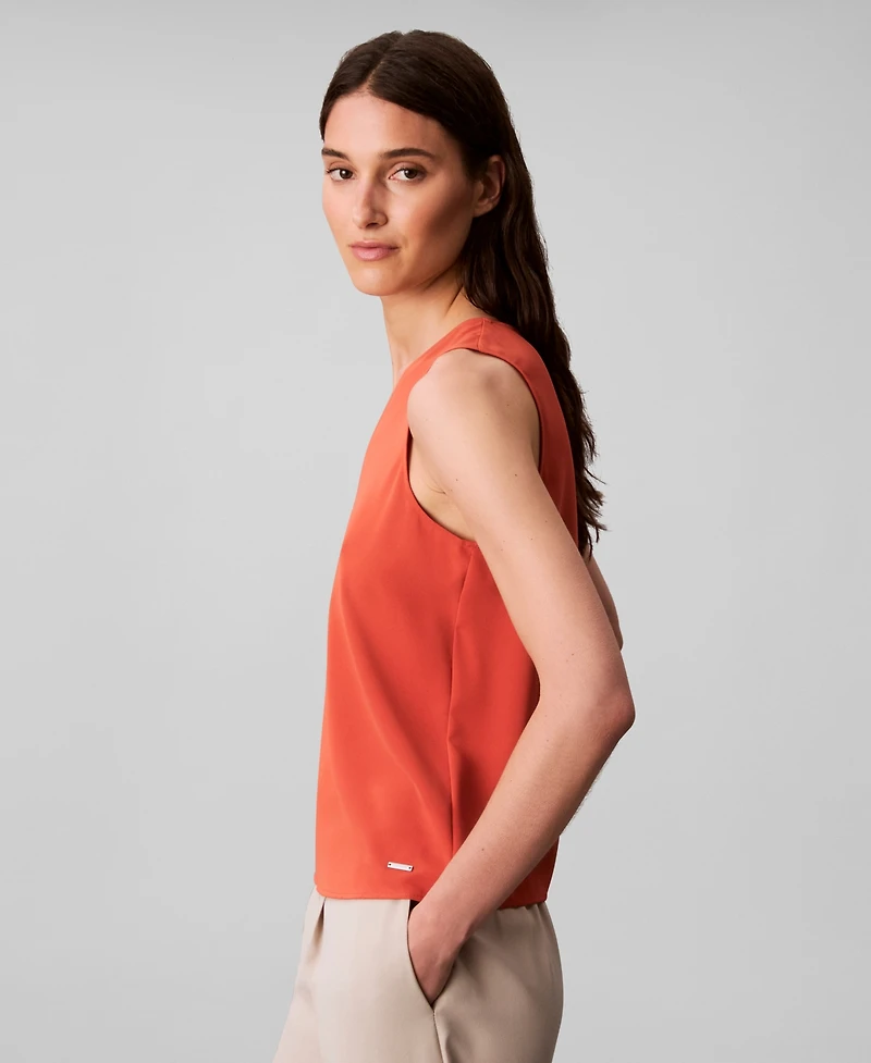 Calvin Klein Women's Sleeveless V-Neck Top