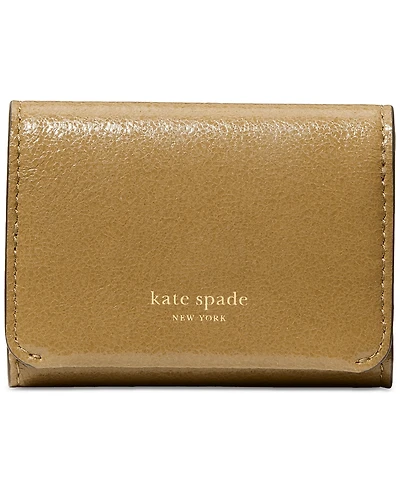 kate spade new york Halo Glazed Leather Card Case Trifold Wallet